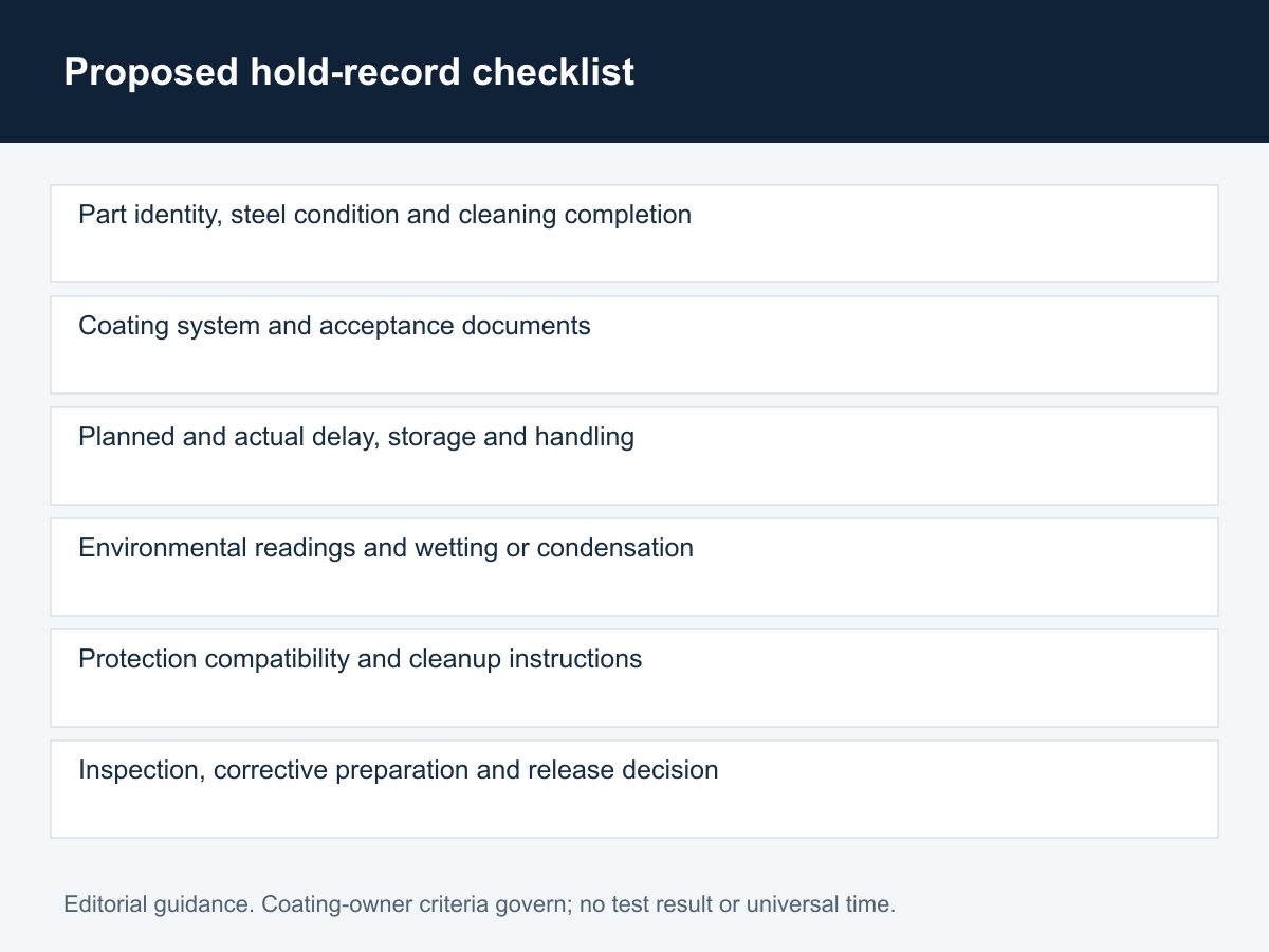 Proposed hold-record checklist